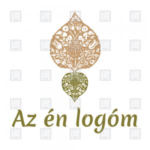 Kézműves termékek ajándékok DIY levél logó - Barna