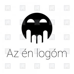 Moji fej DJ együttes logó - Fekete