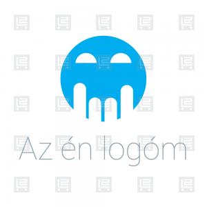 Moji fej DJ együttes logó - Kék