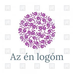 Esküvői virág dekoráció logó - Lila