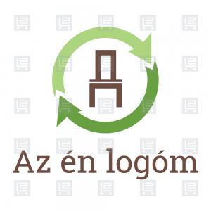 Használt bútor adás vétel, felújítás logó - Zöld