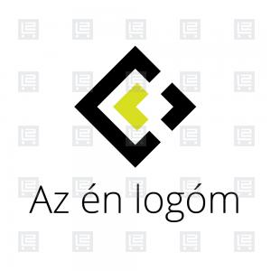 Alaprajz program L betűlogó monogram logó - Fekete