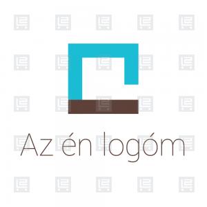 Építészmérnök tervező A betűlogó - Kék