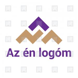 Minimál A betű piramis hegy logó - Sokszínű