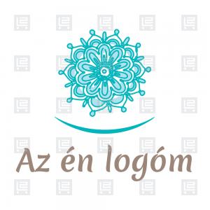 Gyógyító mandala kézműves logó - Kék