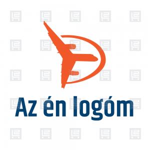 Repülőgép szimulátor pilótaképzés logó - Narancssárga