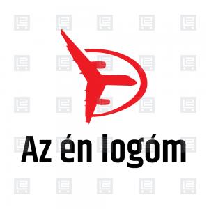 Repülőgép szimulátor pilótaképzés logó - Vörös