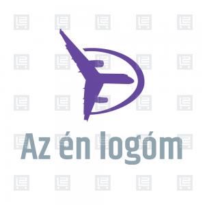 Repülőgép szimulátor pilótaképzés logó - Lila