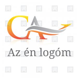 CA monogram útvonaltervező logó - Narancssárga