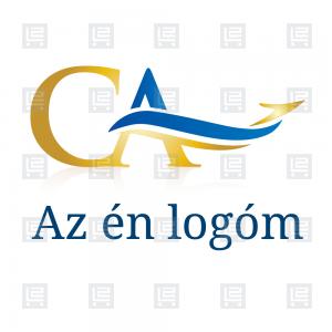 CA monogram útvonaltervező logó - Sárga