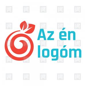 Bio zöldség gyümölcs rendelés logó - Vörös