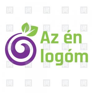 Bio zöldség gyümölcs rendelés logó - Lila