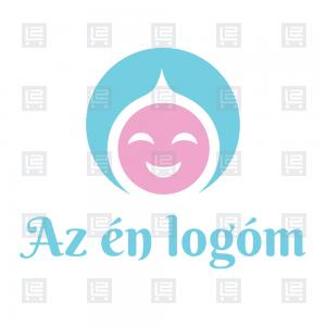 Játszóház baba-mama klub logó - Kék