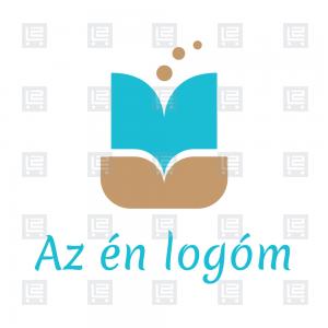 Virágküldés online virágbolt virágfutár logó - Kék