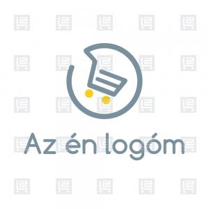 Online szupermarket élelmiszer házhozszállítás logó - Szürke