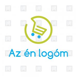 Online szupermarket élelmiszer házhozszállítás logó - Zöld