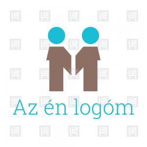 Üzleti pénzügyi tanácsadás M betű logó - Barna