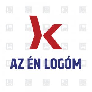 Online könyvelés K betű monogram logó - Vörös