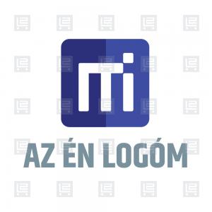Informatika portál IM betű monogram logó - Kék
