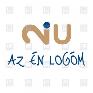 2U tipográfia monogram logó - Barna