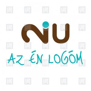 2U tipográfia monogram logó - Barna