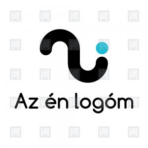 Online jogi tanácsadás A betű monogram logó - Fekete