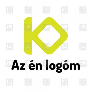 KO betű modern monogram logó - Sárga