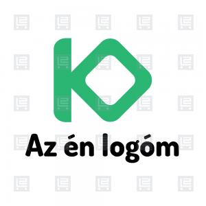 KO betű modern monogram logó - Zöld
