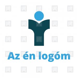 YM betűlogó figura monogram logó - Kék