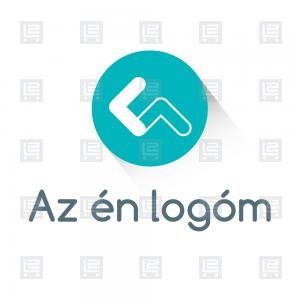 K betűlogó modern monogram logó - Kék