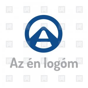 Útépítés aszfaltozás A betűlogó monogram logó - Kék