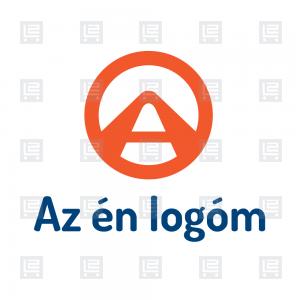 Útépítés aszfaltozás A betűlogó monogram logó - Narancssárga