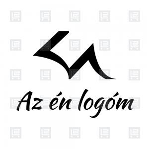 KA betűlogó kalligráfia monogram logó - Fekete