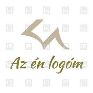 KA betűlogó kalligráfia monogram logó - Barna