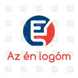 ES betűlogó modern monogram logó - Kék