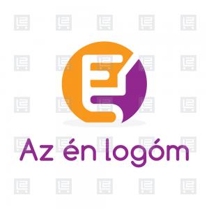 ES betűlogó modern monogram logó - Narancssárga