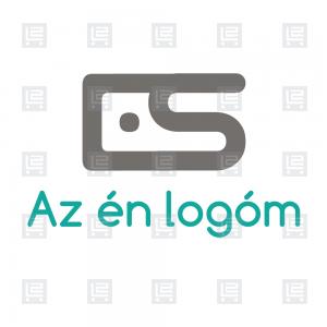 ES logó modern tipográfia - Szürke