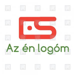 ES logó modern tipográfia - Vörös