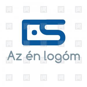 ES logó modern tipográfia - Kék