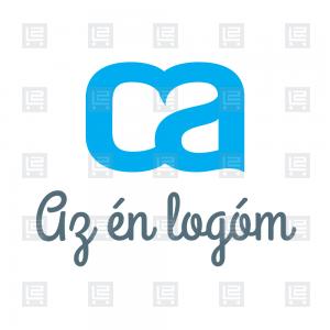 CA logó betűk monogram - Kék