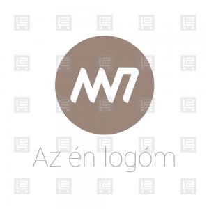 MN betűlogó modern monogram - Barna
