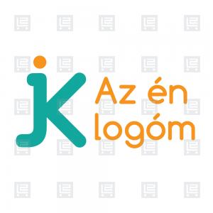 JK betűk monogram tipográfia logó - Zöld