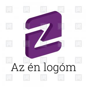 3D nyomtató modell nyomtatás Z betű logó - Lila