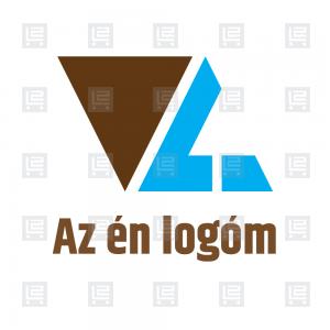 V4 betűlogó minimalista logó - Barna