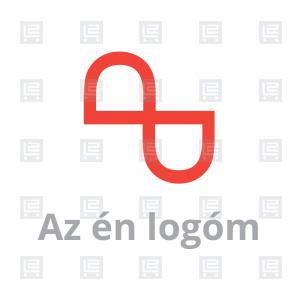 P betű monogram minimalista logó - Vörös
