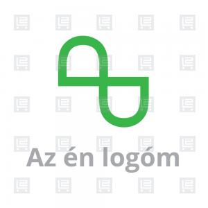 P betű monogram minimalista logó - Zöld