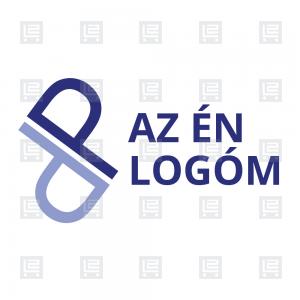 DP betűk tipográfia monogram logó - Lila