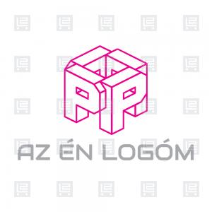 3D modellek nyomtatás P betű logó - Rózsaszín