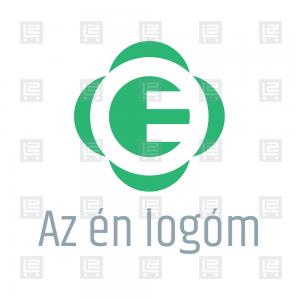 Hobbi virágkötő virágkereskedő E betűlogó - Zöld