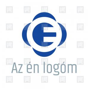 Hobbi virágkötő virágkereskedő E betűlogó - Kék